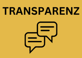 Icon Transparenz zwei Sprechblasen